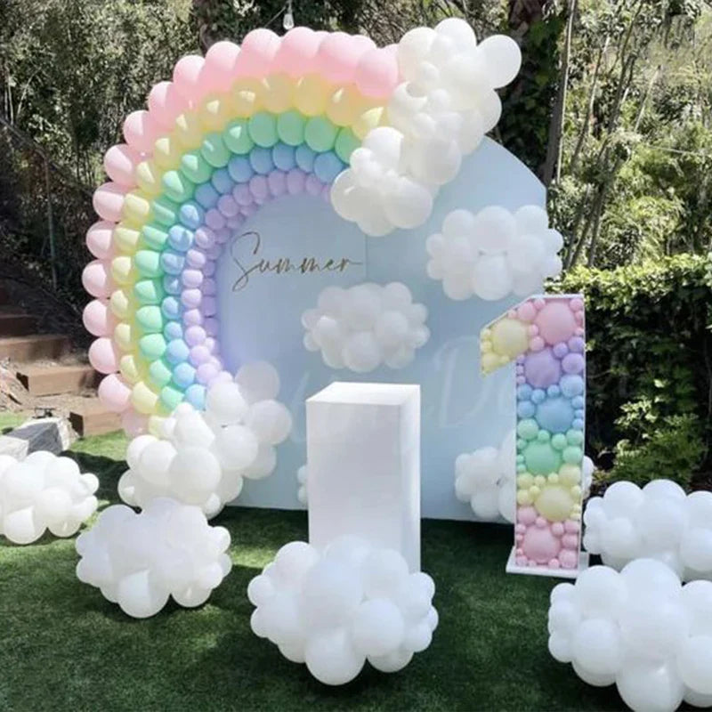 233Pcs Rainbow Balloon Arch Garland Kit