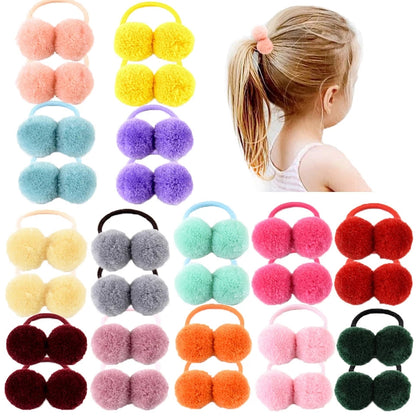 14 Pcs Cute Double Fur Hair Bobbies