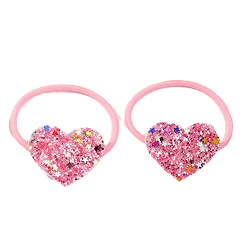 12-Pack Little Girl Sequins Hair Ties