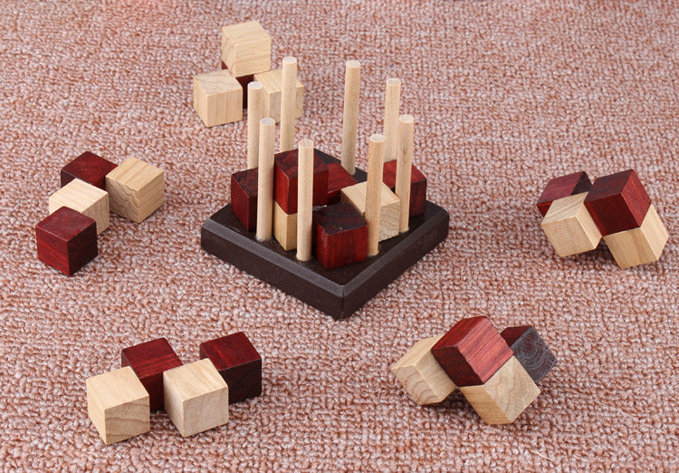 Wooden Educational Building Blocks for Children (4-6 Years)