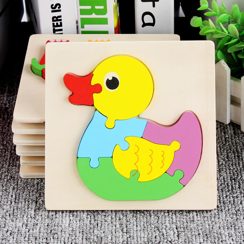 Wooden 3D Panel Educational Toy Set for Kids