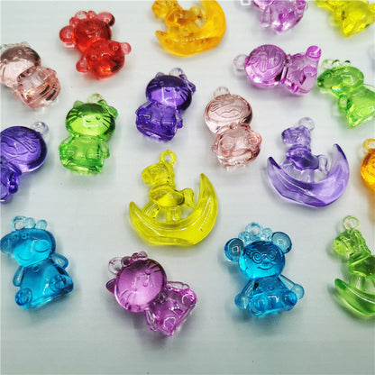 128 Pieces Amusement Park Toys Cartoon Colorful Beads