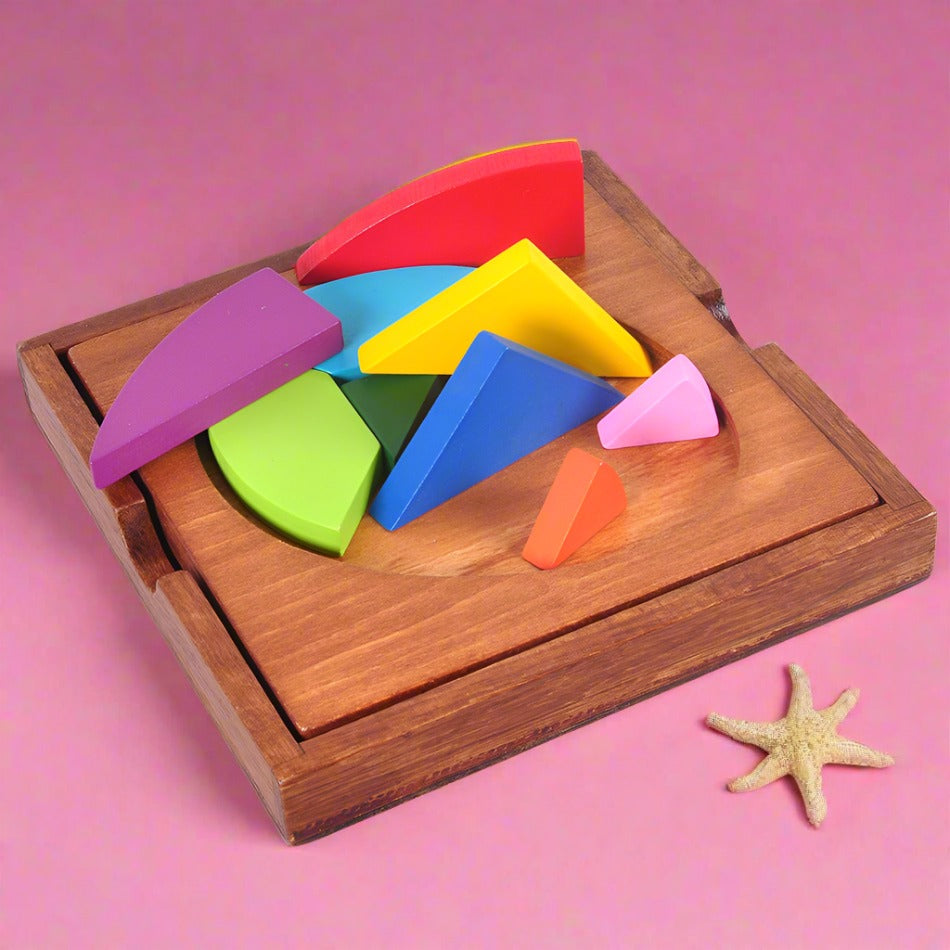 Wooden DIY Three-Dimensional Puzzle for Middle-Aged Adults