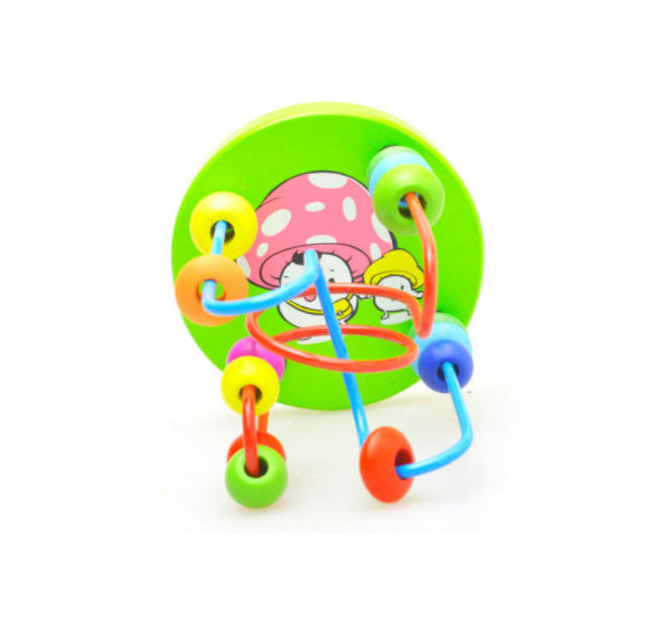 Wooden Mini Round Beads Educational Toy for Children