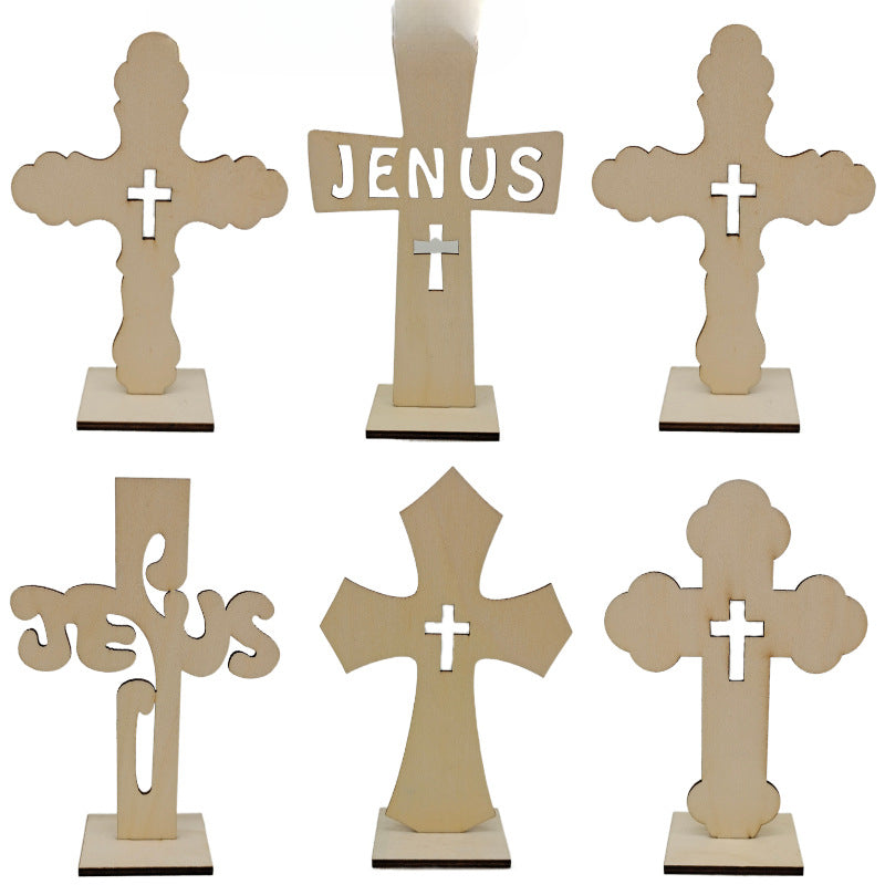 Wooden Cross Ornaments