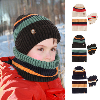 Wholesale Winter Children's Hats Scarf Gloves Warm Suit