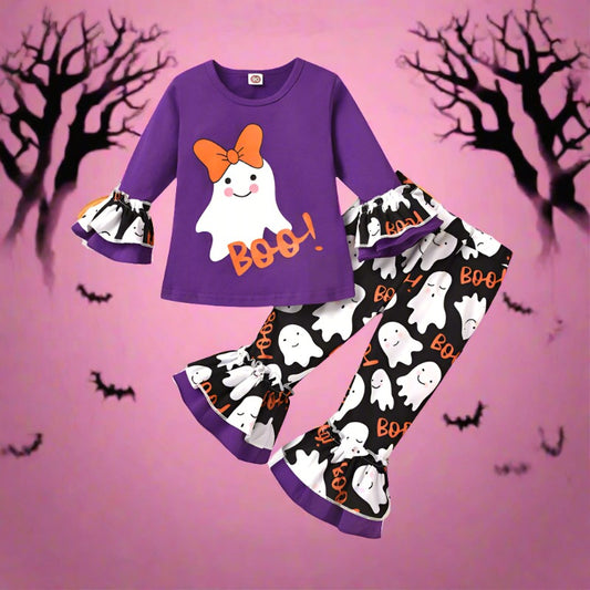 2 Pieces Set Baby Kid Girls Halloween Tops And Pants