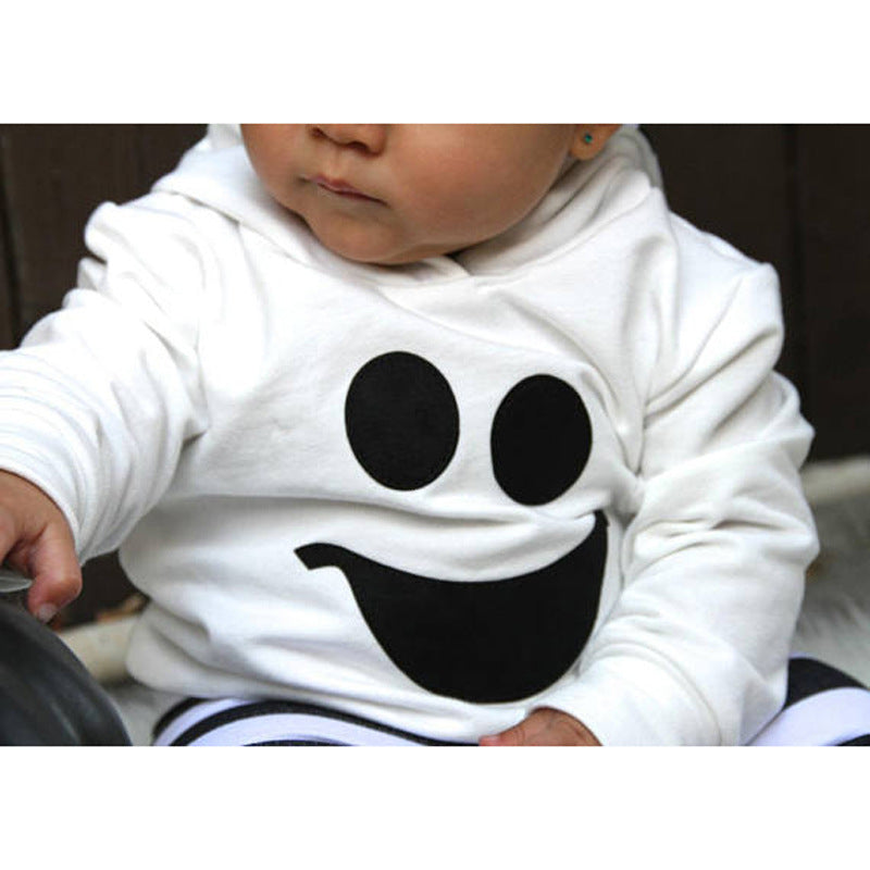 2 Pieces Set Baby Kid Halloween Tops And Striped Pants