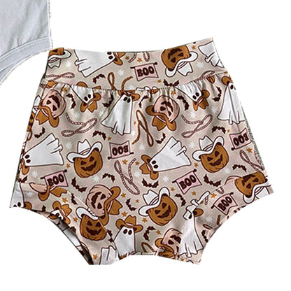 3 Pieces Set Baby Girls Cartoon Shorts And Headwear