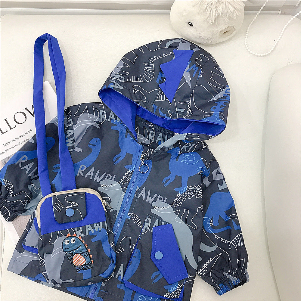 2 Pieces Set Baby Kid Boys Cartoon Print Jackets Outwears