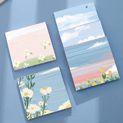 10PCS  Creative Landscape Paper Sticky Notes