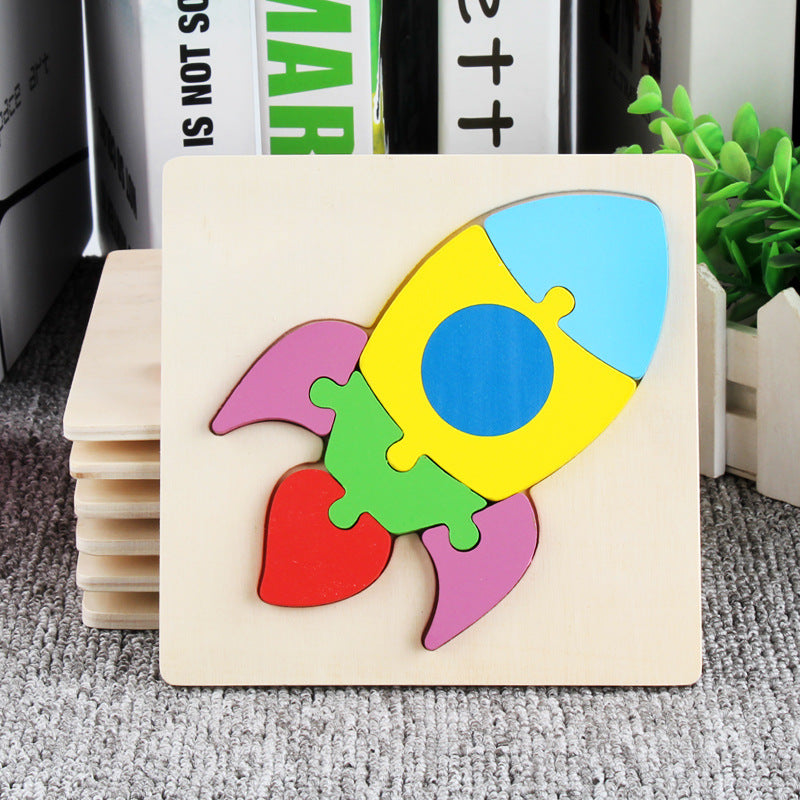 Wooden 3D Panel Educational Toy Set for Kids