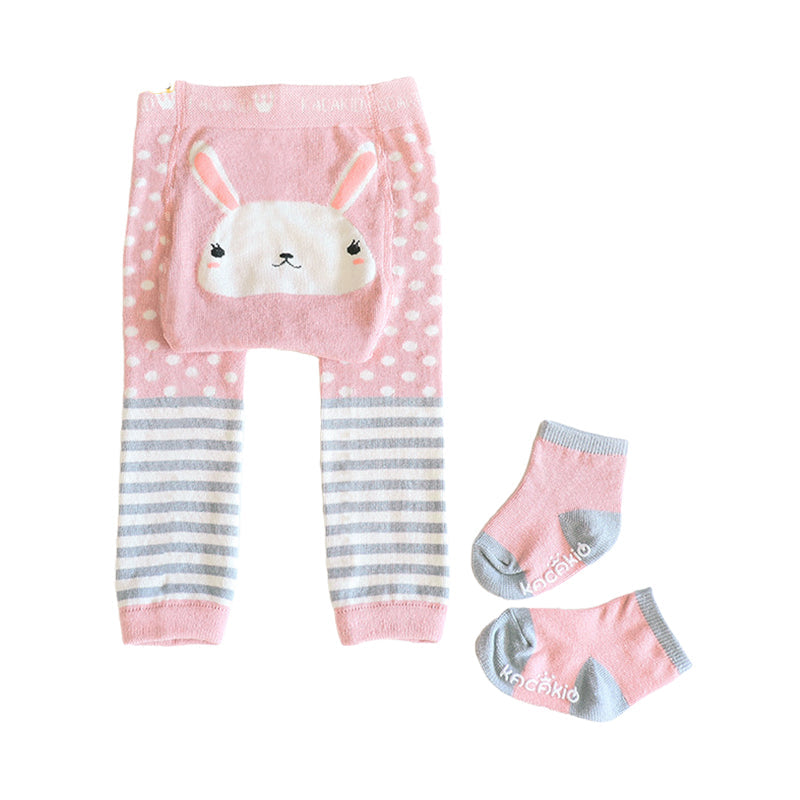 2 Pieces Lovely Baby Cartoon Pants & Socks