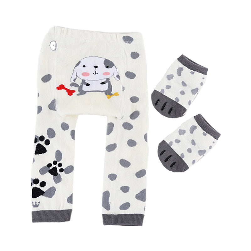 2 Pieces Lovely Baby Cartoon Pants & Socks