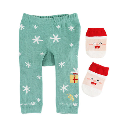 2 Pieces Lovely Baby Cartoon Pants & Socks