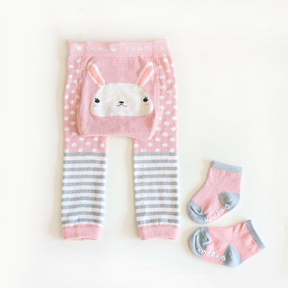 2 Pieces Lovely Baby Cartoon Pants & Socks