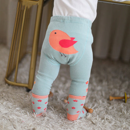 2 Pieces Lovely Baby Cartoon Pants & Socks