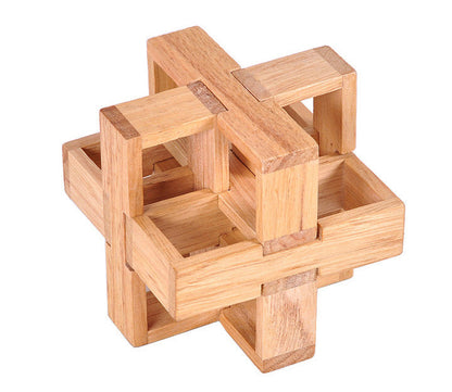 Wooden Educational 3D Brain Teaser Puzzle Toy