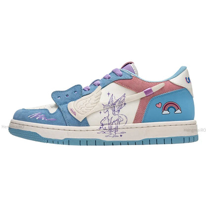 Womens Retro Unicorn Tennis Shoes