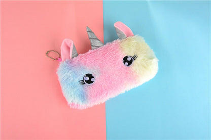 2PCS Kid Girl Unicorn Plush Pencil Bags Wholesale Accessories