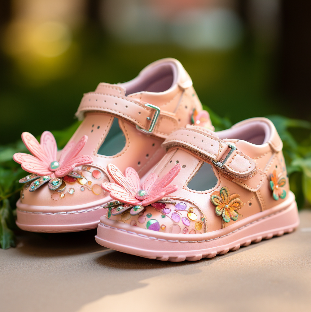 Stylish Bloom Pink-themed Floral Shoes