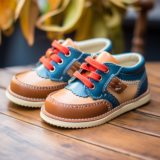 Stylish Blend Brown-Blue Shoes