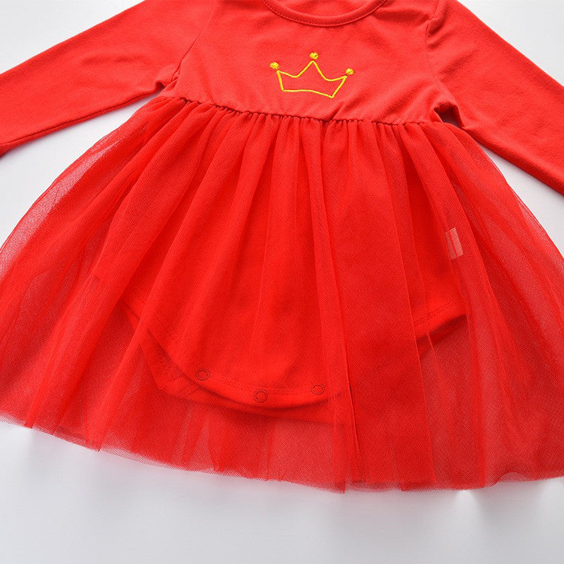 2 Pieces Set Baby Kid Girls Dresses And Bow Headwear