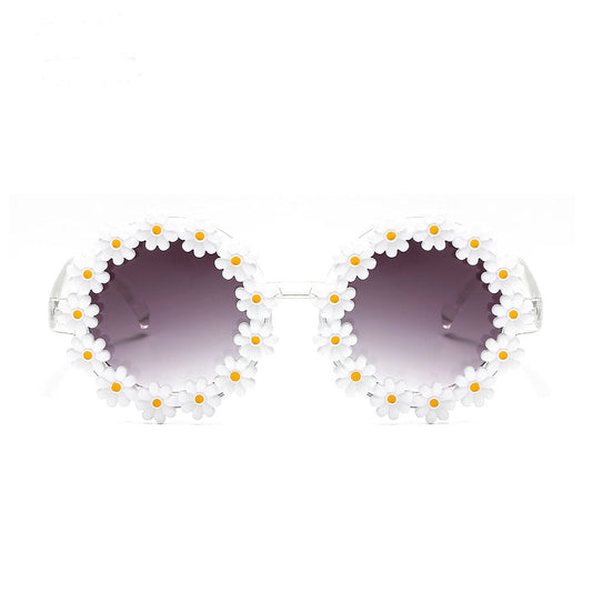 2PCS Sand flower daisy sunglasses wholesale