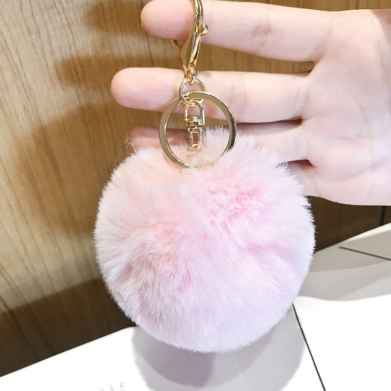 Wool Ball Plush Keychains