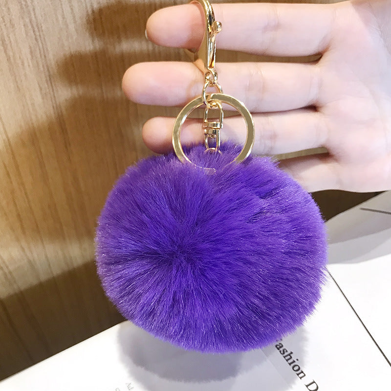 Wool Ball Plush Keychains