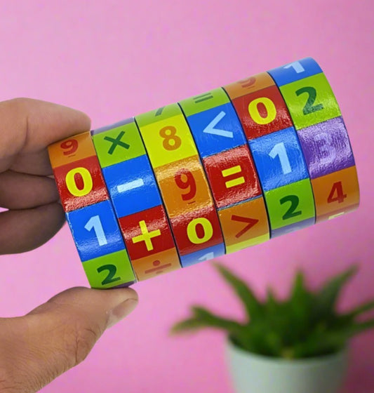 Wooden Rotating Numeric Puzzle