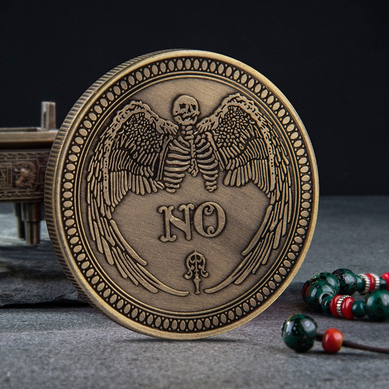 Yes/No Ouija Gothic Prediction Coin