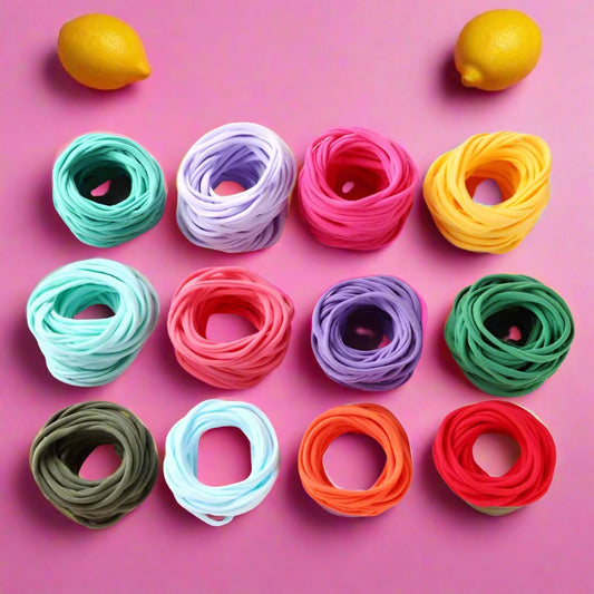 10Pcs Soft Nylon Headbands - Hair Accessories for Girl