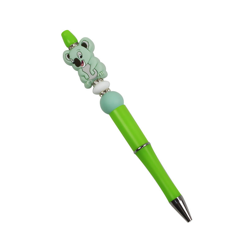 10PCS DIY Handmade Cartoon Koala Silicone Bead Pen