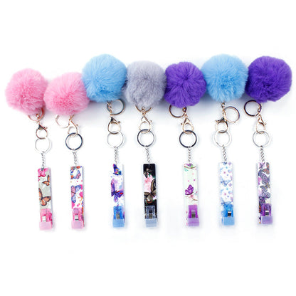 10PCS Hair Ball Butterfly ATM Contactless Plastic Card