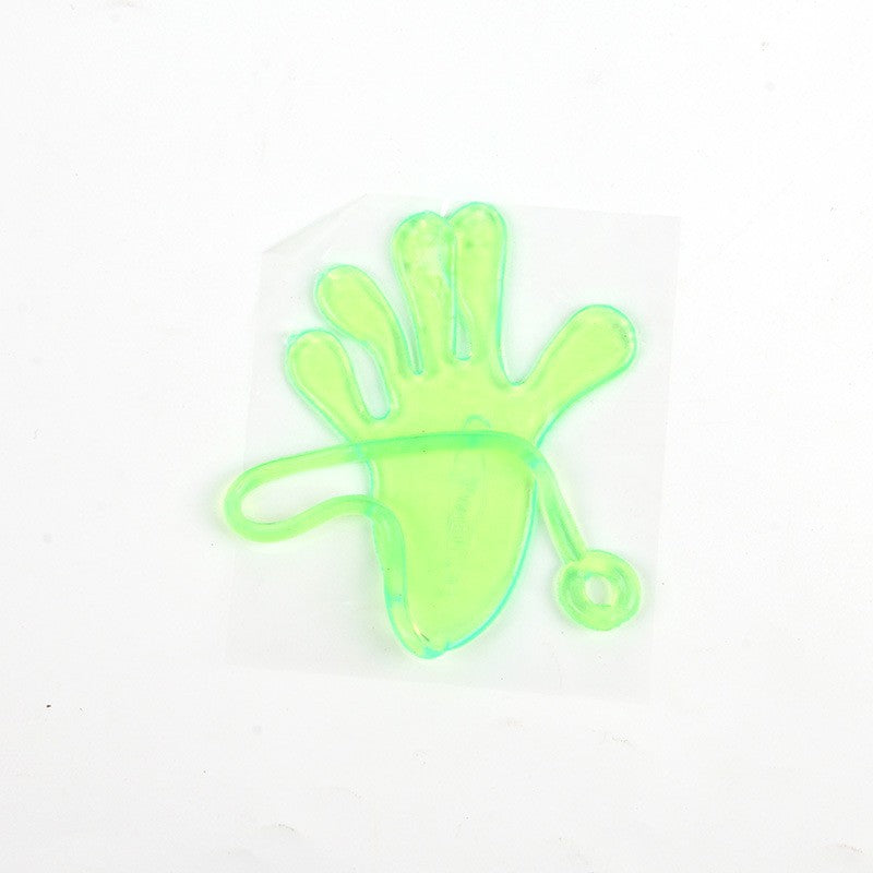 10Pcs Nostalgic Elastic Telescopic Sticky Palm Toys Trick