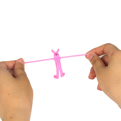 10 Pieces Novelty Tpr Soft Rubber Elastic Rabbit Pinching Doll