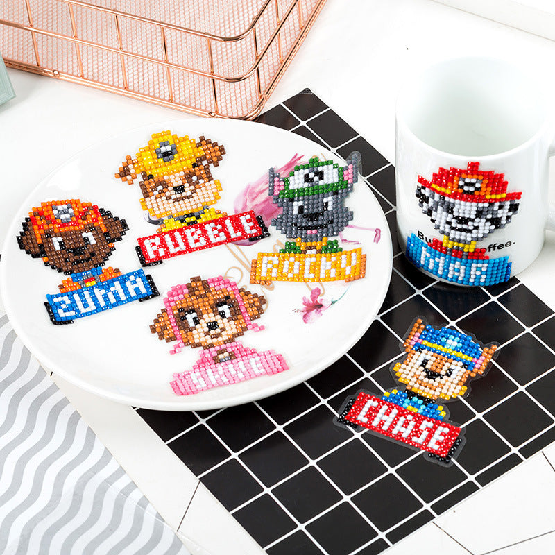 10PCS Children's Resin Diamond Painting