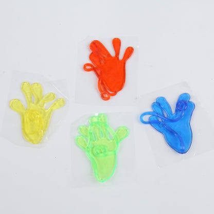 10Pcs Nostalgic Elastic Telescopic Sticky Palm Toys Trick