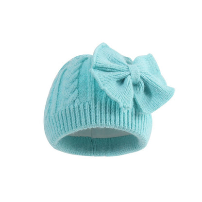 Wholesale Winter New Thickened Children's Butterfly Woolen Knitted Hat