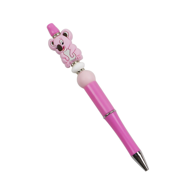 10PCS DIY Handmade Cartoon Koala Silicone Bead Pen