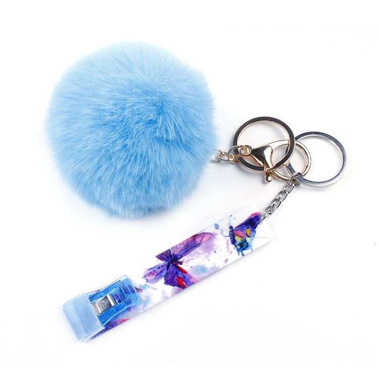 10PCS Hair Ball Butterfly ATM Contactless Plastic Card