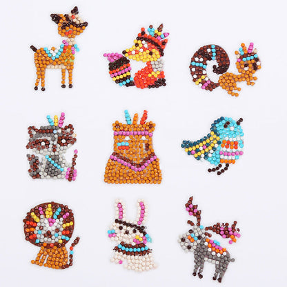 10PCS Children's Resin Diamond Painting