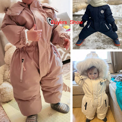 Winter Baby Jumpsuit: Warm Ski Suit for Boys and Girls