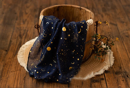 Wrap Star Moon Print  Cloth With Soft Material