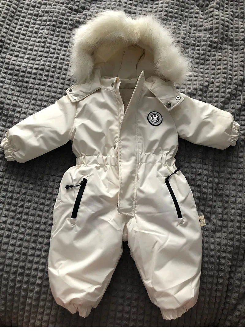 Winter Baby Jumpsuit: Warm Ski Suit for Boys and Girls