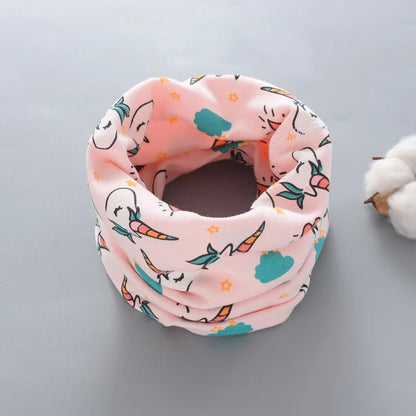 Winter Kids' Cartoon Neck Scarf: Cute & Cozy