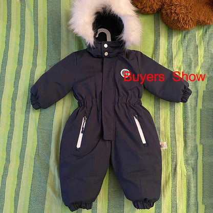 Winter Baby Jumpsuit: Warm Ski Suit for Boys and Girls