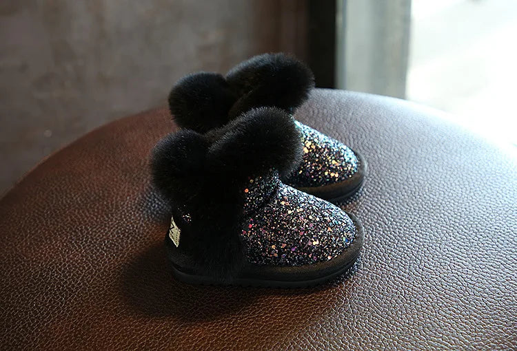 Winter Kids Fashion Snow Boots: Genuine Leather, Warm & Plush