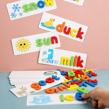 Word Spelling Puzzle Game Preschool Educational Toys Kids Accessories Wholesale